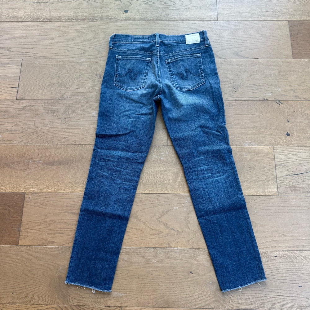 AG Adriano Goldschmied “The Beau” Dark Wash Blue Skinny Jeans Size 27R - Picture 4 of 5